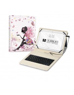 Funda + teclado subblim para tablet 11 pulgadas hadas