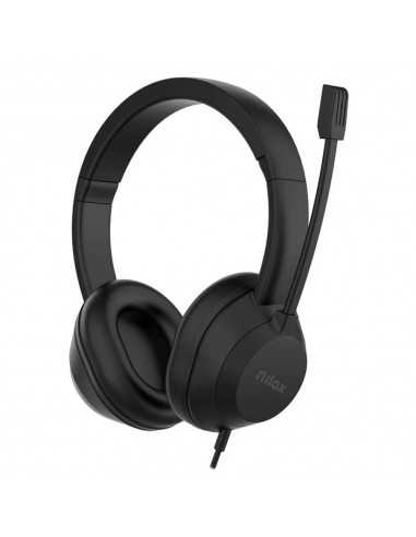 Auriculares nilox nxausb02 negro