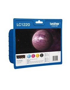 Cartucho tinta brother lc1220bkbp paquete de 4 300 paginas dcpj525w - dcpj725dw - dcpj925dw - mfcj430w - mfcj625dw - mfcj825dw