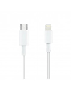 Cable nanocable lightning a usb tipo c iphone ipad ipod blanco 1m