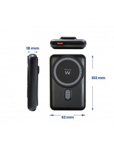 Powerbank ewent ew1162 wireless magsafe 10000mah