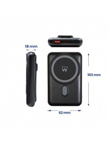 Powerbank ewent ew1162 wireless magsafe 10000mah
