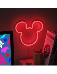 Luz neón paladone mickey mouse