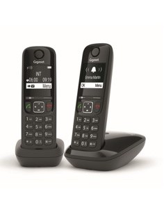 Telefono inalambrico gigaset as690 duo negro