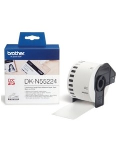 Etiquetas cinta continua brother dkn55224 papel blanca no adhesiva tarjetas identificacion
