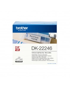 Etiquetas cinta continua brother dk - 22246 papel blanco