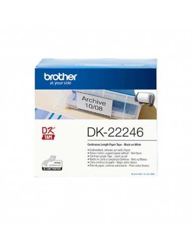 Etiquetas cinta continua brother dk - 22246 papel blanco