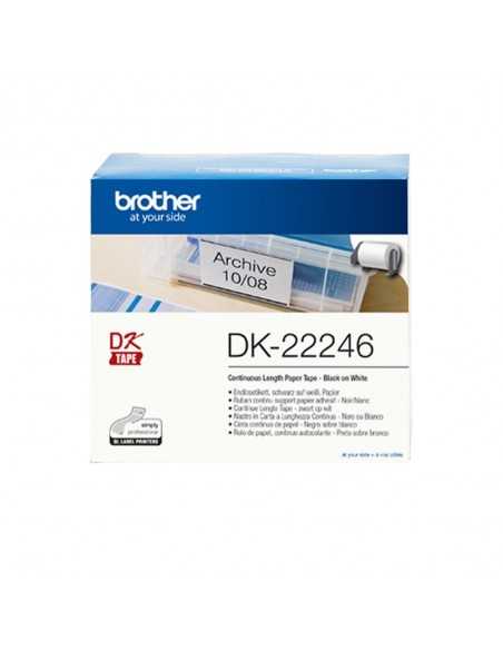 Etiquetas cinta continua brother dk - 22246 papel blanco