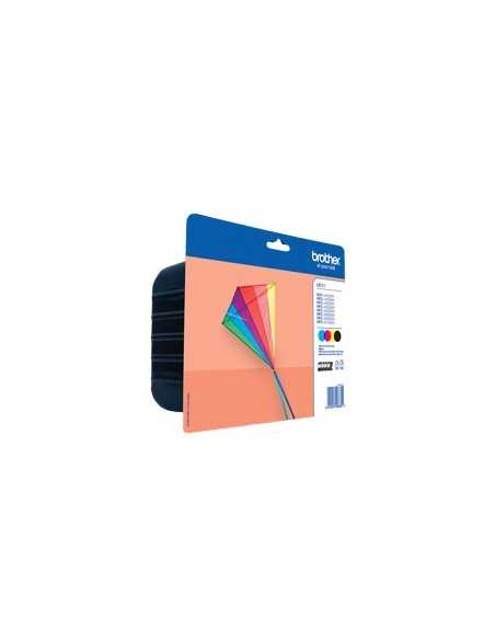 Pack cartuchos tinta brother lc223valbp negro cian magenta amarillo 550 paginas