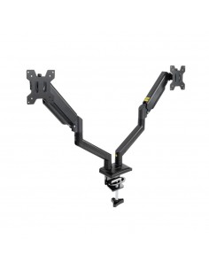 Soporte mesa tooq hasta 34 pulgadas vesa 100 x 100 max 10kg brazo doble