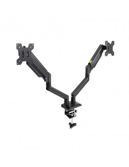 Soporte mesa tooq hasta 34 pulgadas vesa 100 x 100 max 10kg brazo doble