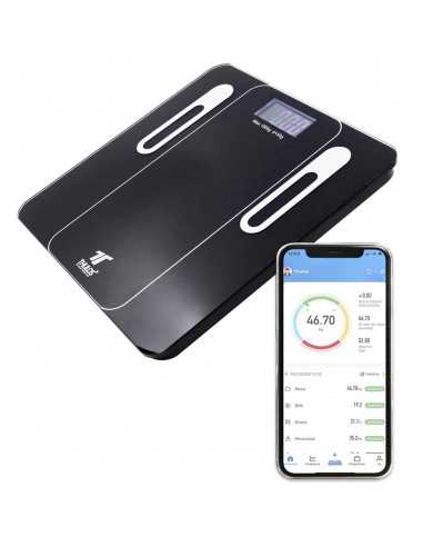 Bascula de baño thulos th - bd121 carga maxima 180kg - app para ios y android