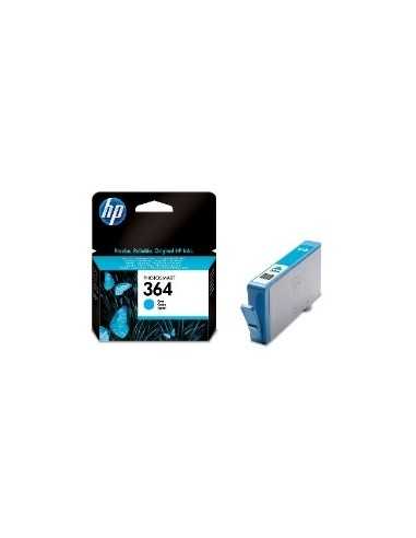 Cartucho tinta hp 364 cb318ee cian 3ml d5460 - b8550 - c6380 - c5380