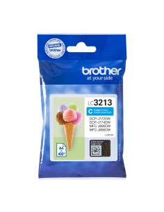 Cartucho tinta brother lc3213c cian 400 paginas