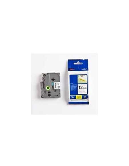 Cinta super adhesiva brother tzes231 12mm x 8m blanco - negro
