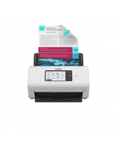 Escaner sobremesa brother ads - 4700w - 80ppm - duplex automatico - usb 3.0 - usb 2.0 - red - wifi - wifi direct - adf 80 hojas