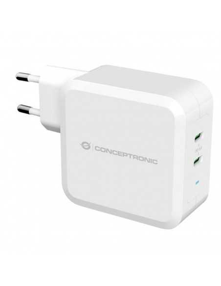 Cargador conceptronic pd 2 puertos usb - c althea - 100w - blanco