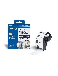 Etiquetas papel precortada brother dk11221 23 x 23 mm cuadrada ql - 500bw ql - 560 ql - 570 ql - 580n ql - 1050