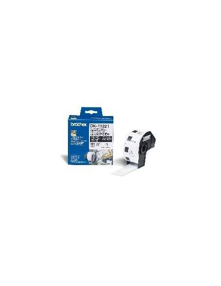 Etiquetas papel precortada brother dk11221 23 x 23 mm cuadrada ql - 500bw ql - 560 ql - 570 ql - 580n ql - 1050