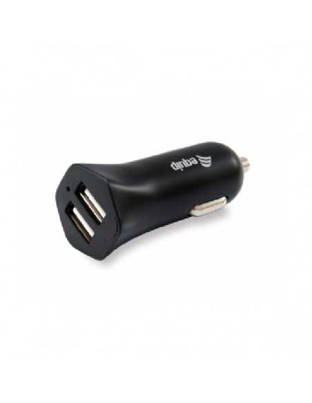 Cargador equip life 5v 2xusb para coche 12 - 24v 2.4a 12w