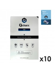 Laminas de proteccion frontales para tablet qcharx hidrogel hd qx1 10 unidades