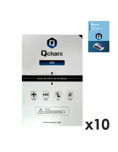Laminas de proteccion frontales para tablet qcharx hidrogel hd qx1 10 unidades