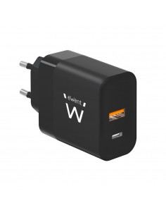Cargador ewent ew1327 45w usb tipo a - usb tipo c