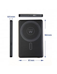 Powerbank ewent ew1160 ultraslim magsafe 5000mah