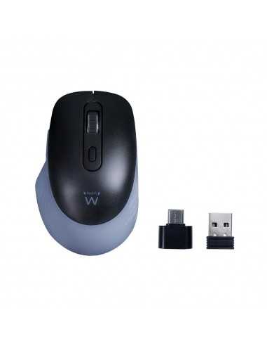 Raton inalambrico ewent ew3243 negro - gris