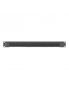 Panel pasacables con cepillo lanberg 1u negro