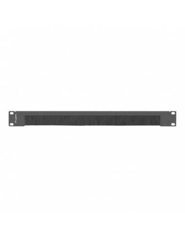 Panel pasacables con cepillo lanberg 1u negro