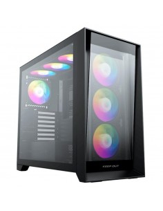 Caja ordenador gaming keep out xc - 911 pro xl e - atx argb cristal templado usb 3.2 negro