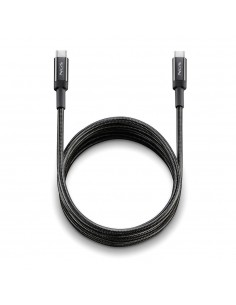Cable usb tipo c ngs knot 100w - 2 2m - macho - macho - negro