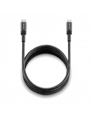 Cable usb tipo c ngs knot 100w - 2 2m - macho - macho - negro
