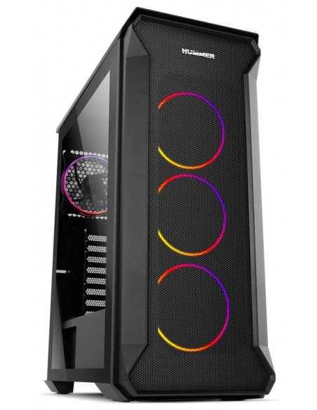 Caja nox hummer quantum atx 1 x usb 3.0 2 x usb 2.0 negro argb