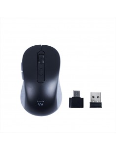 Raton inalambrico ewent ew3204 negro