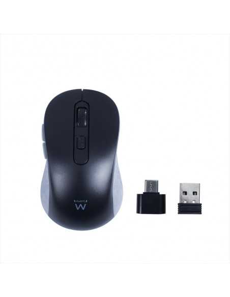 Raton inalambrico ewent ew3204 negro