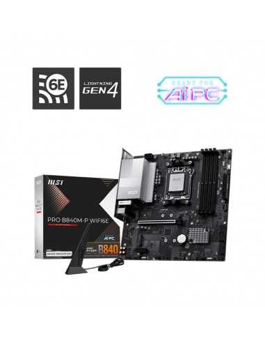 Placa base msi am5 pro b840m - p wifi6e ddr5 matx