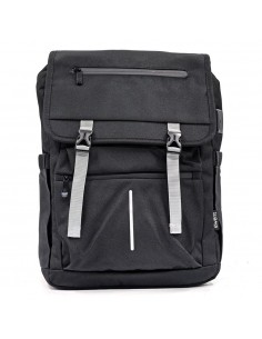 Mochila unisex ewent vintage para portatil 16.1 pulgadas negra