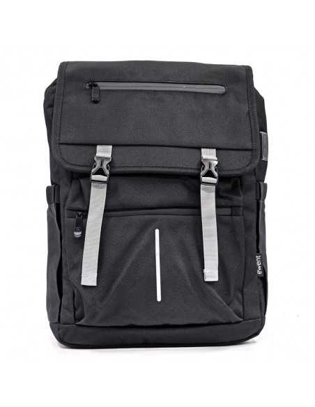 Mochila unisex ewent vintage para portatil 16.1 pulgadas negra