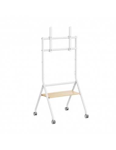 Soporte suelo con ruedas ewent vesa hasta 86 pulgadas 600x400mm max 80kg