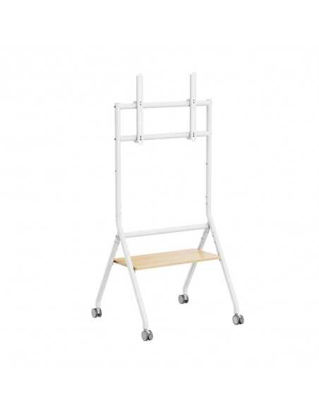 Soporte suelo con ruedas ewent vesa hasta 86 pulgadas 600x400mm max 80kg