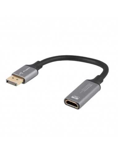 Adaptador 4k displayport a hdmi lanberg 20cm - macho - hembra