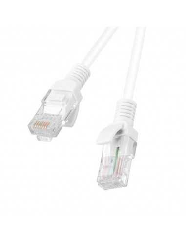 Cable red lanberg latiguillo cat.6 u - utp 3m blanco fluke passed