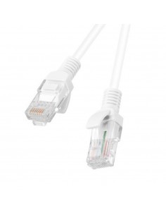 Cable red lanberg latiguillo cat.6 u - utp 5m blanco fluke passed