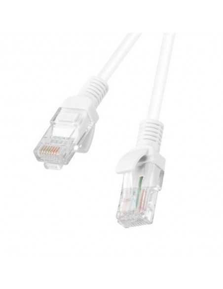 Cable red lanberg latiguillo cat.6 u - utp 5m blanco fluke passed