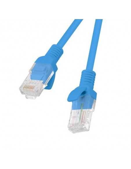 Cable red lanberg latiguillo cat.6 u - utp 1.5m azul fluke passed