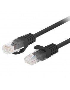 Cable red lanberg latiguillo cat.6 u - utp 7.5m negro fluke passed