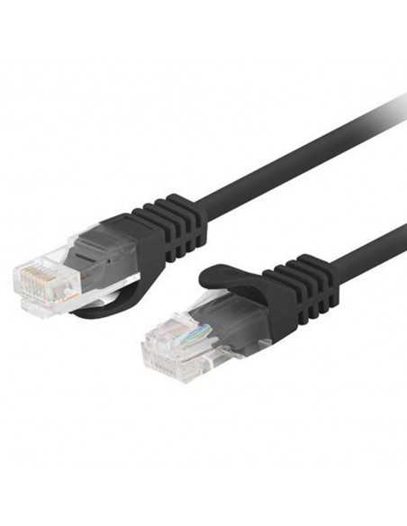 Cable red lanberg latiguillo cat.6 u - utp 7.5m negro fluke passed