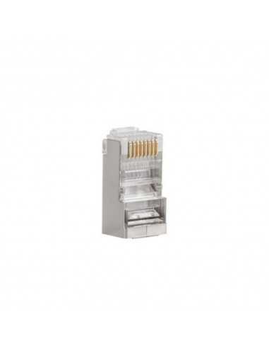Conector lanberg cat.6 ftp 8p8c pass through type pack 100 uds